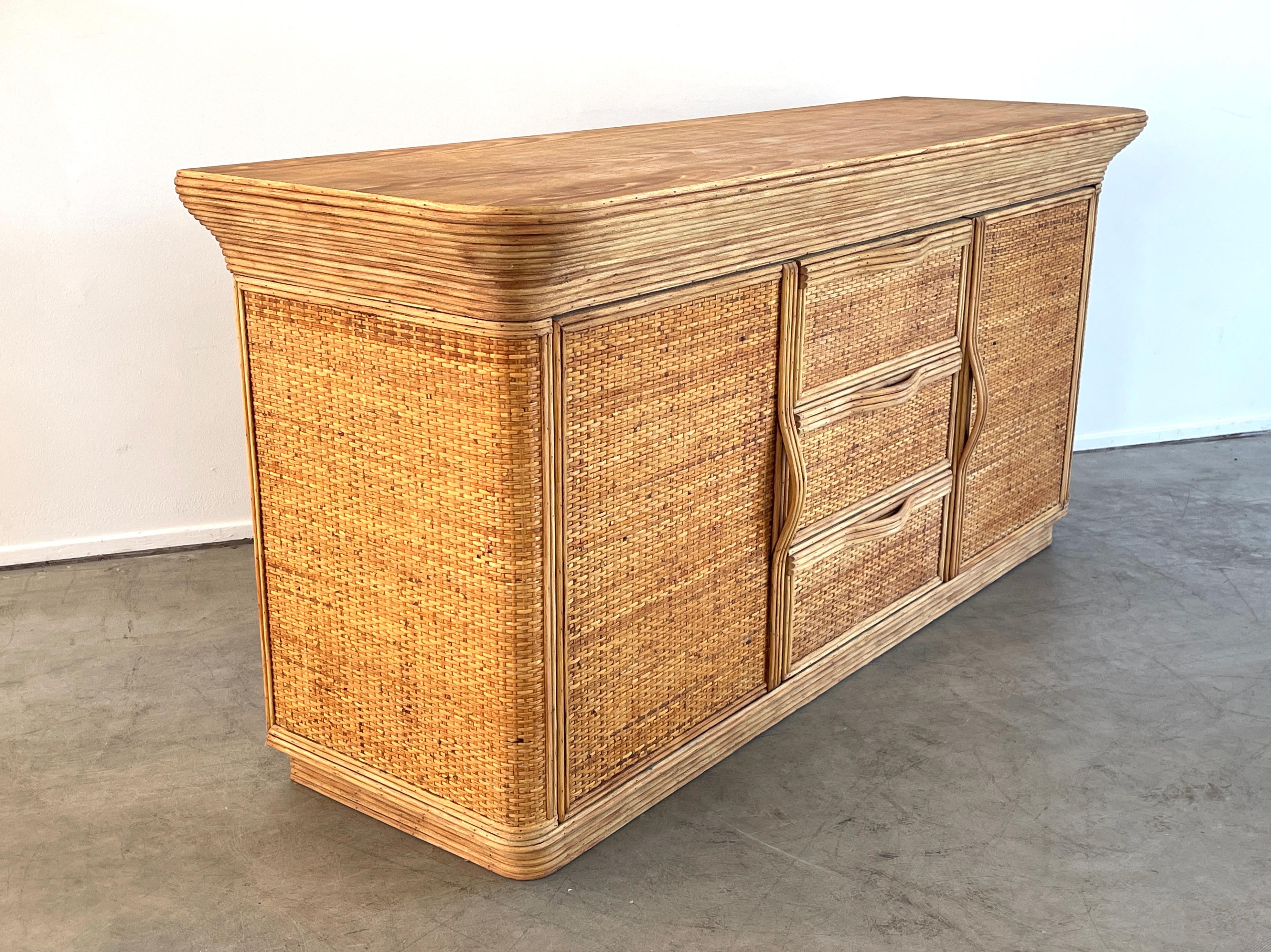 French Bamboo Sideboard 3