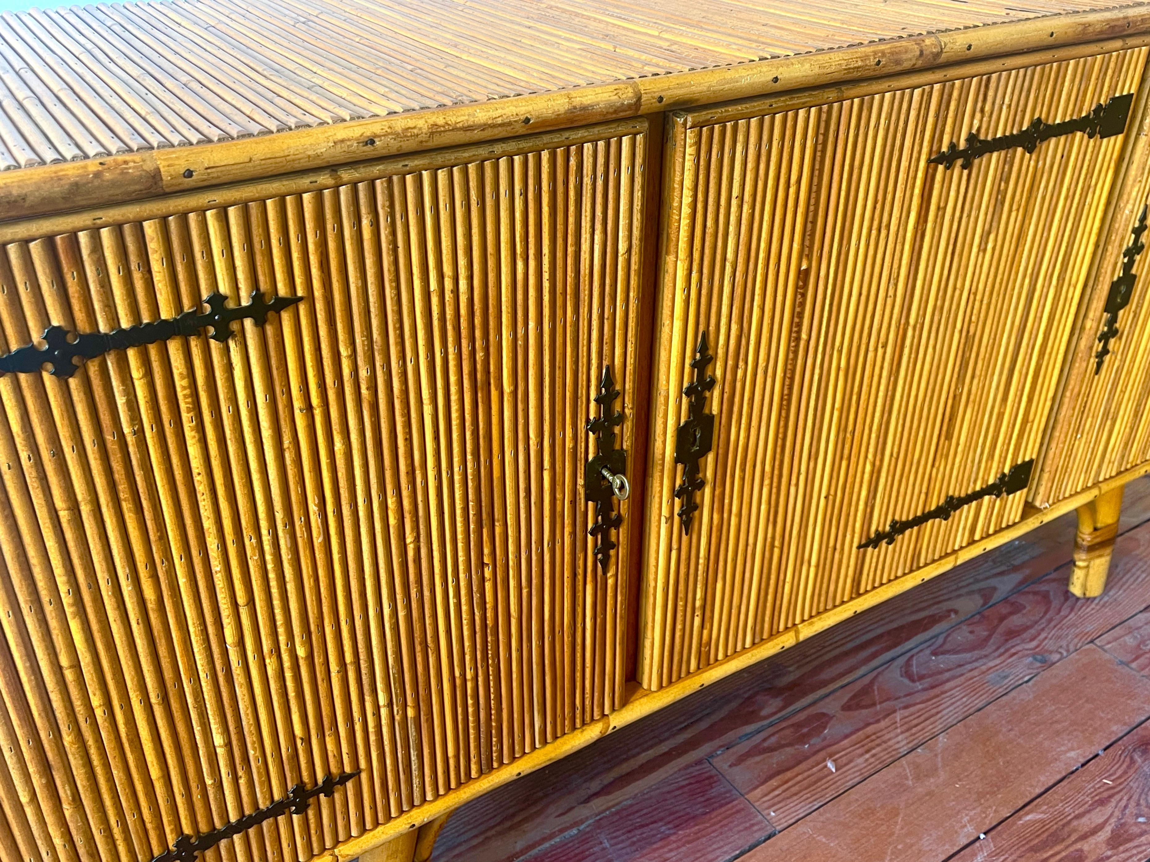French Bamboo Sideboard 4