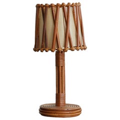 French Bamboo Table Lamp