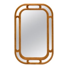 French Bamboo Vintage Mirror