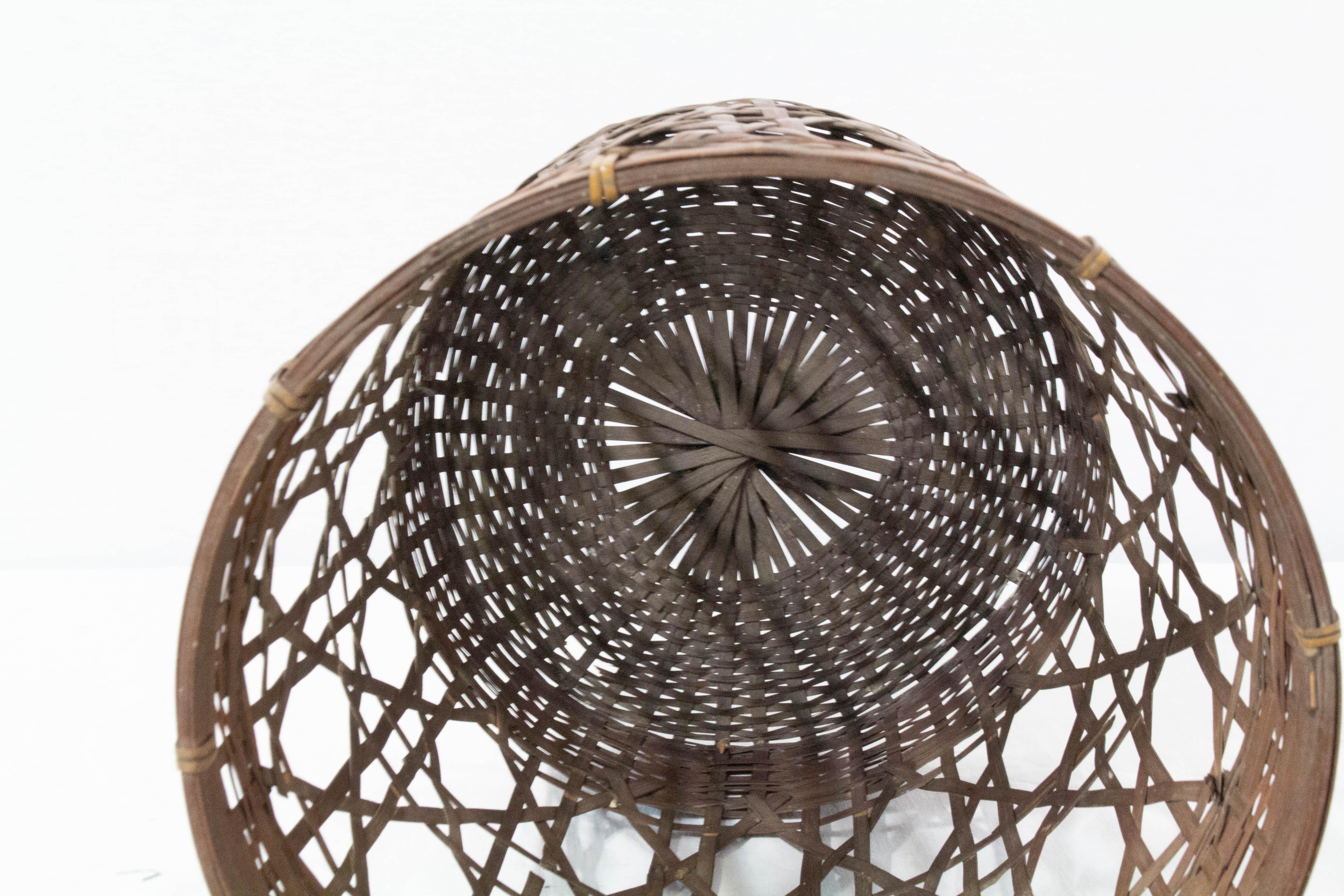 20th Century French Bamboo Wastepaper Basket Art Deco, circa 1930