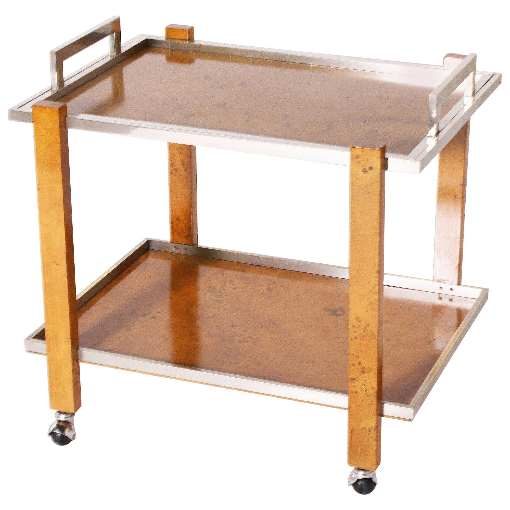 French Bar Cart by Willy Rizzo, circa 1970