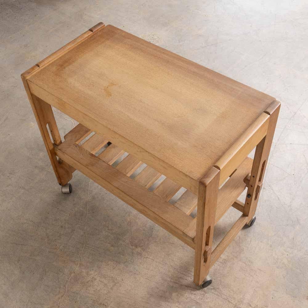 Chariot de bar sculpté français dans le style de Guillerme et Chambron en vente 5