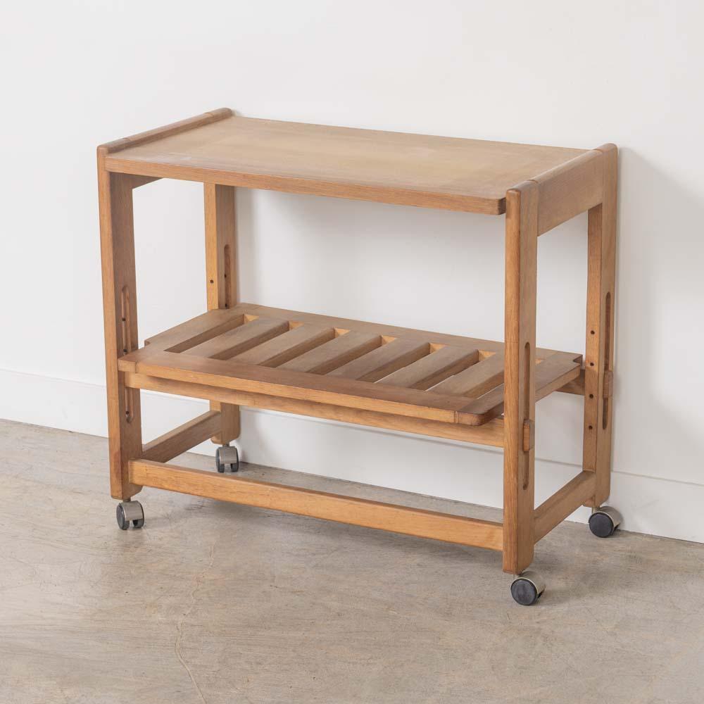 Chariot de bar sculpté français dans le style de Guillerme et Chambron en vente 7