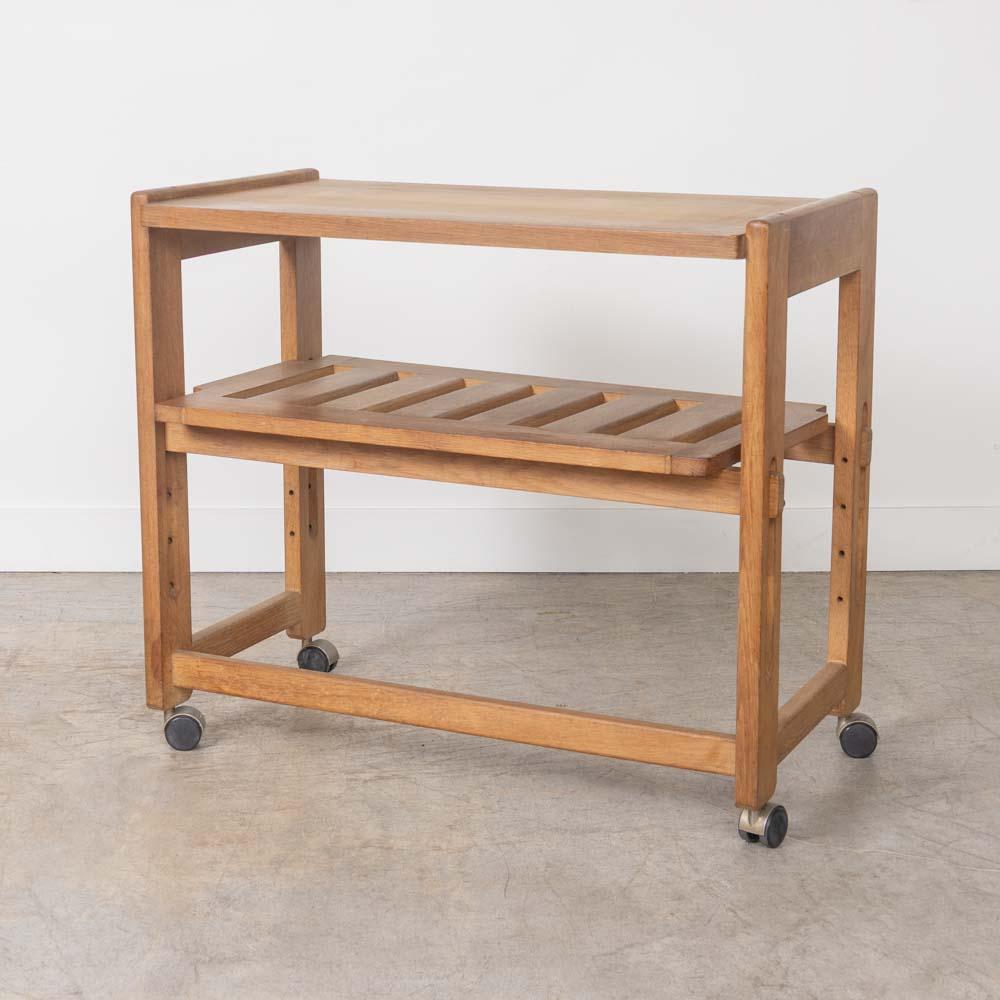 Chariot de bar sculpté français dans le style de Guillerme et Chambron en vente 1