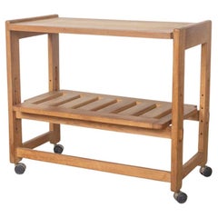 Carrello da bar francese intagliato nello stile di Guillerme et Chambron