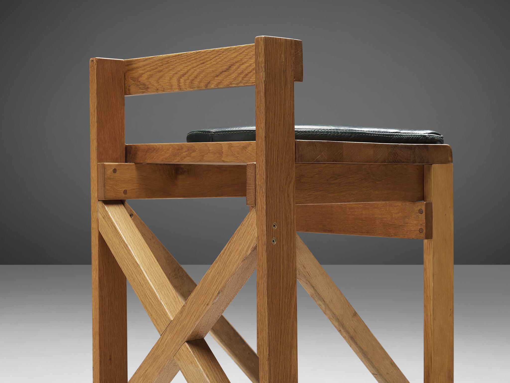 solid oak bar stools