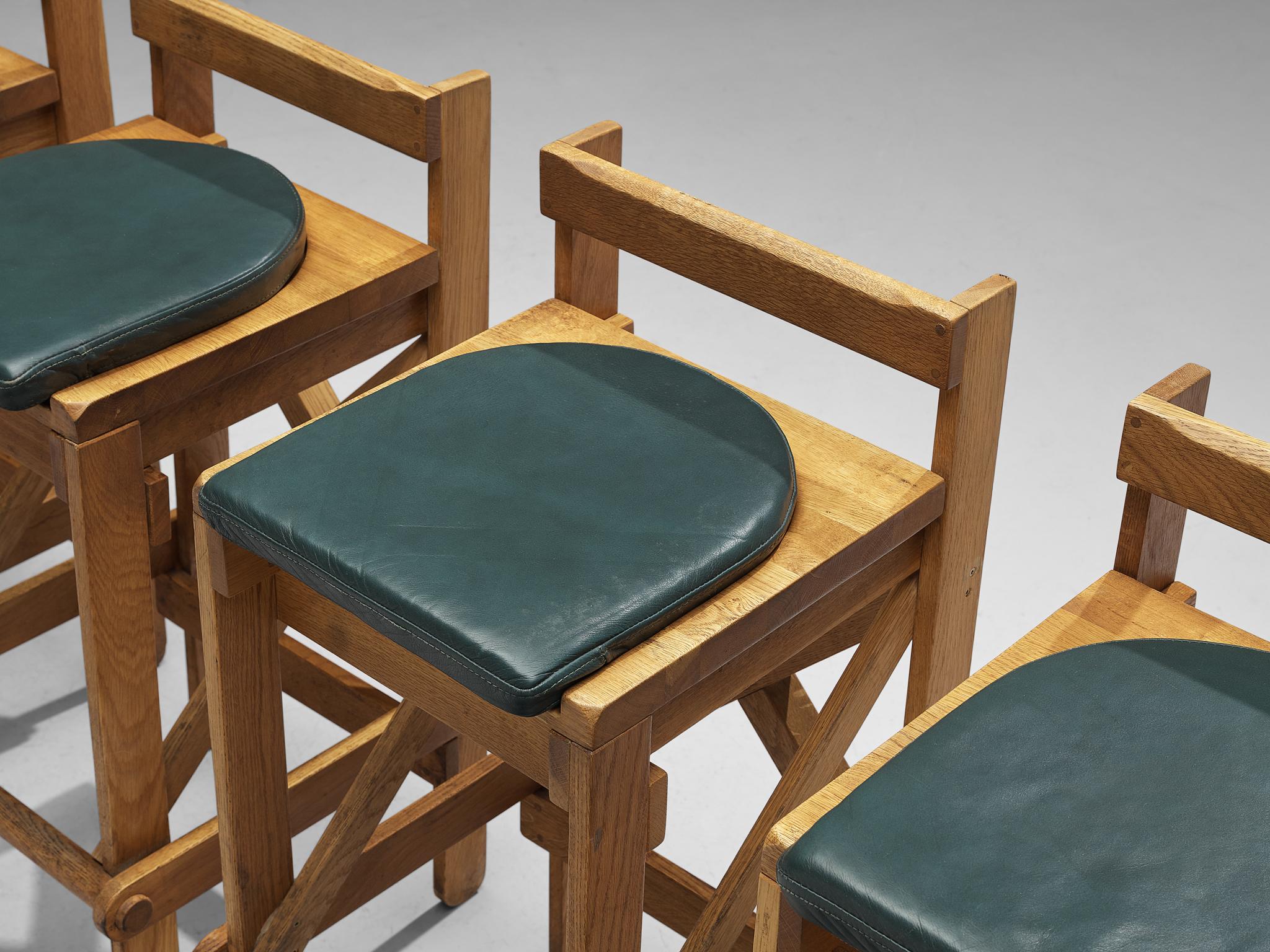 oak kitchen stools