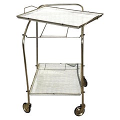 Vintage French Bar Trolley Serving Tables, 1950s