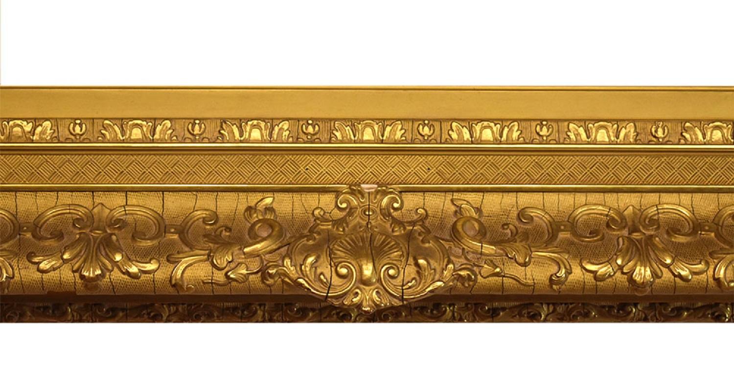 Barbizon School French 11x19 inch Barbizon Gold Picture Frame circa 1875