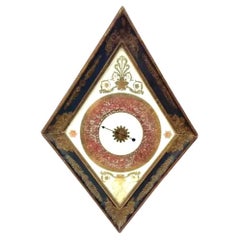 Baromètre français en bois doré églomisé