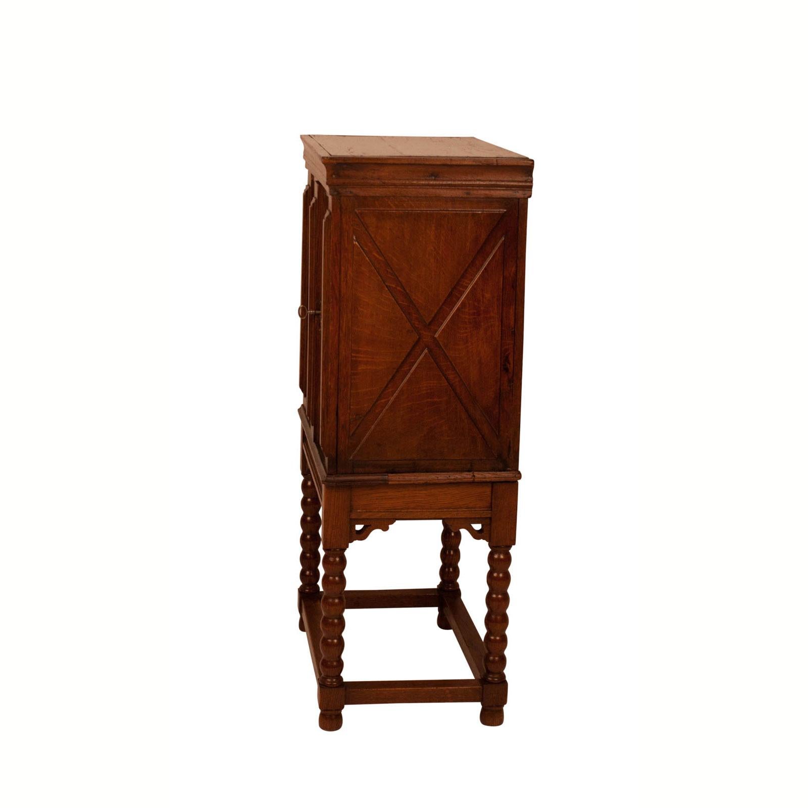 19th Century French Baroque Cabinet on Later Stand, circa 1800