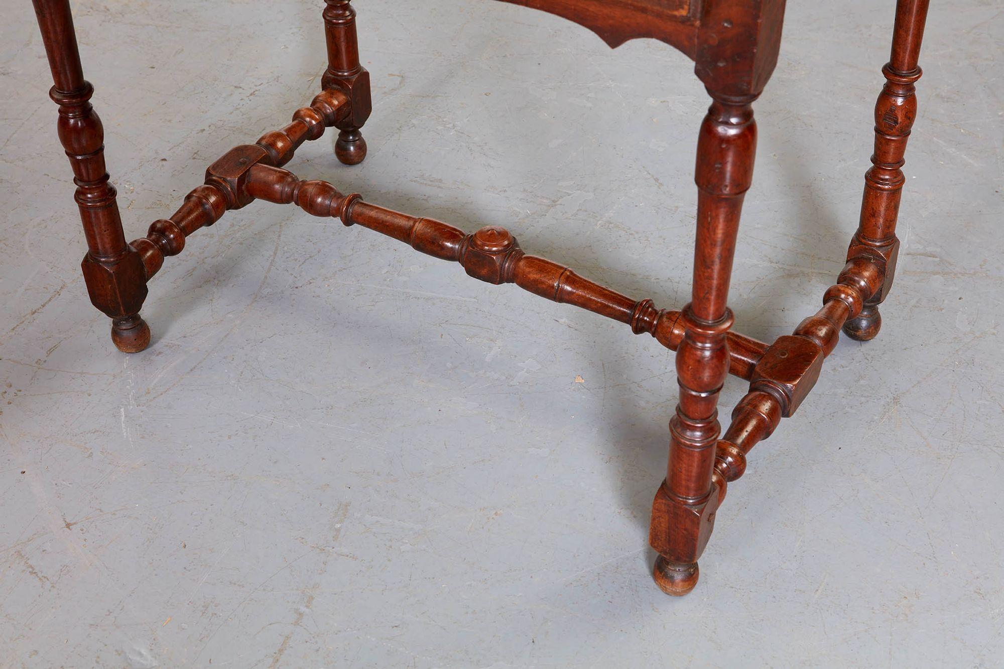 Early 18th Century French Baroque Faux Marble Side Table For Sale