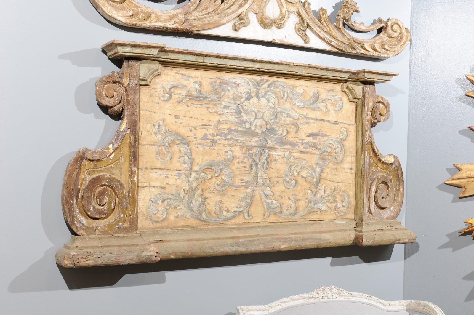 French Baroque Style Architectural Fragment with Volutes, Late 19th Century 1