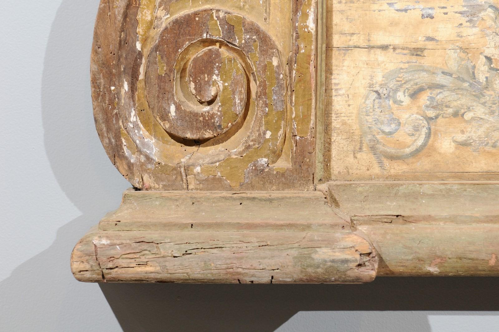 French Baroque Style Architectural Fragment with Volutes, Late 19th Century 2