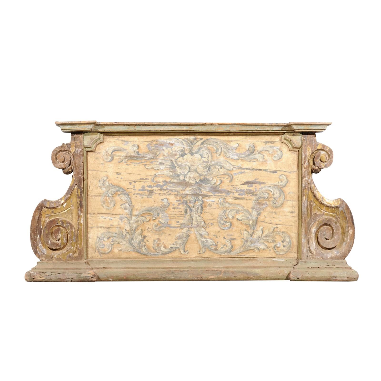 French Baroque Style Architectural Fragment with Volutes, Late 19th Century