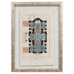 French Baroque Style Architectural Stonework Plans for the Sorbonne Chapel