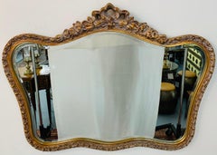 French Baroque Style Giltwood Carved Mirror
