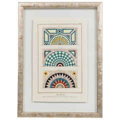 French Baroque Style Marbrerie Print Titled: "Plate V"