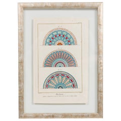 French Baroque Style Marbrerie Print Titled: "Plate VI"