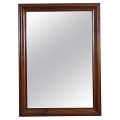 French Baroque Style Molded Walnut Mirror, Mid 19th Century