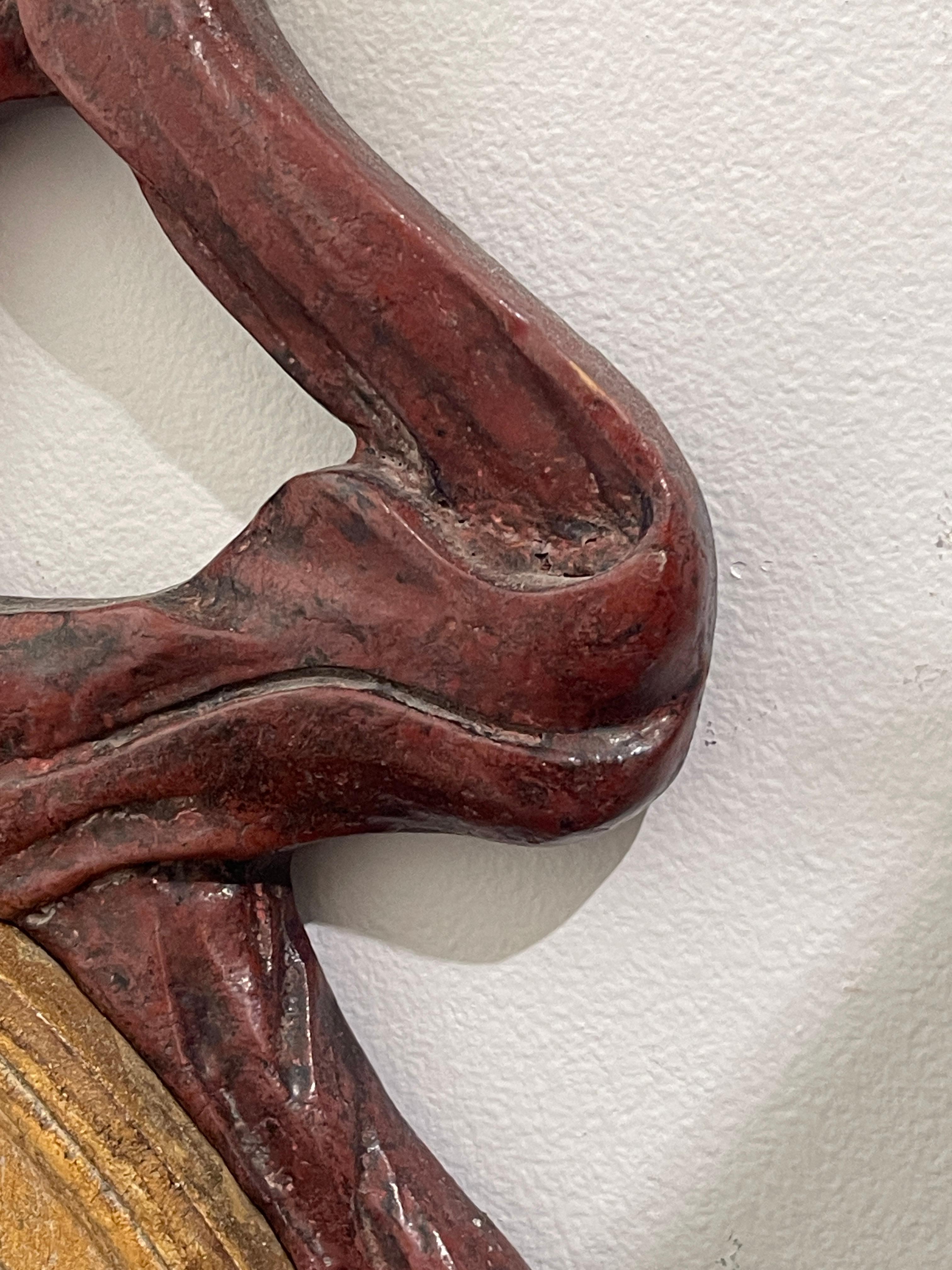 Fatto a mano Portacandele a specchio da parete in stile barocco francese con nastro e fiocco in vendita