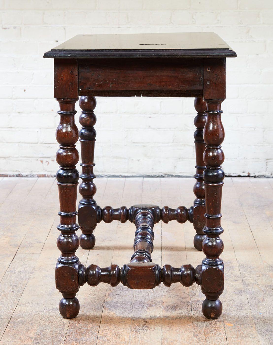 French Baroque Walnut Side Table For Sale 4