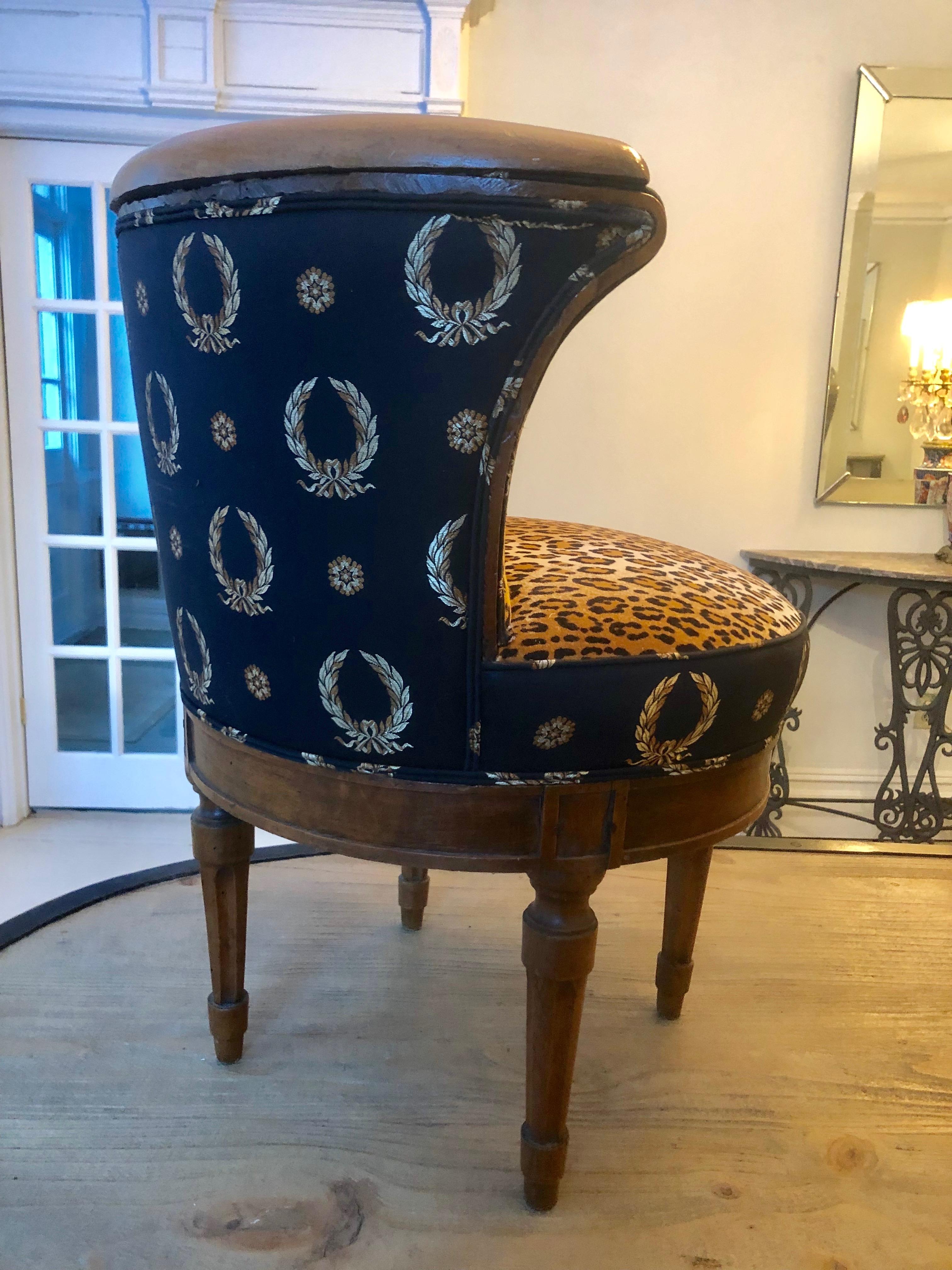 19th Century French Barrel Slipper Chairs For Sale