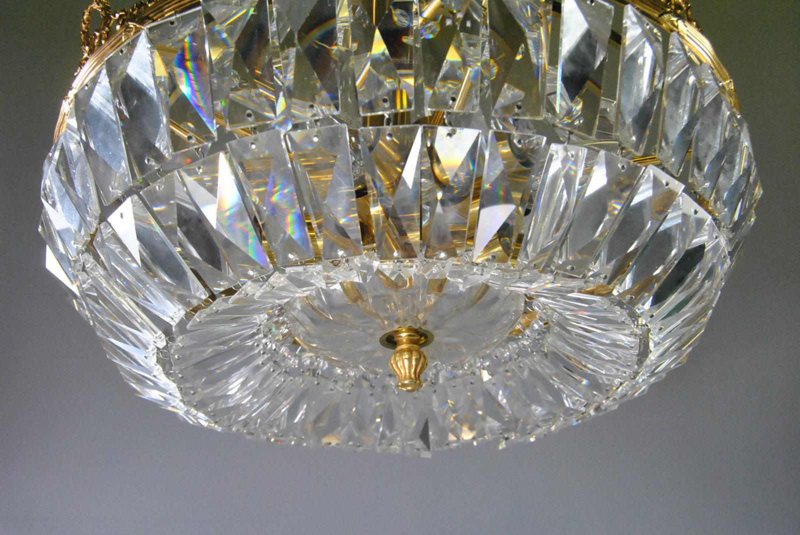 basket crystal chandelier