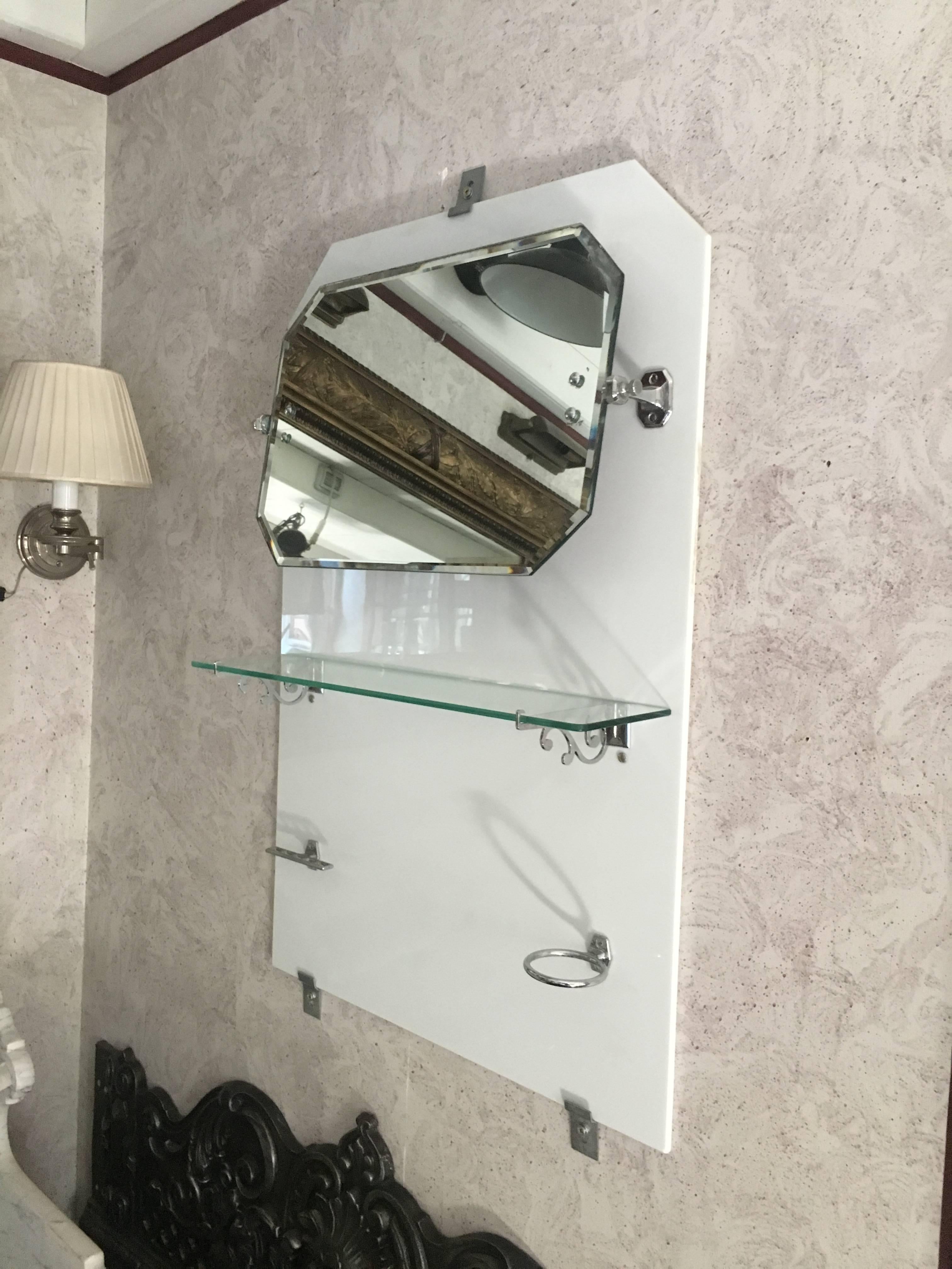 1920s bathroom mirror