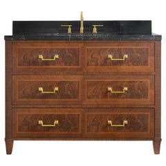 French Bathroom Vanity Dark