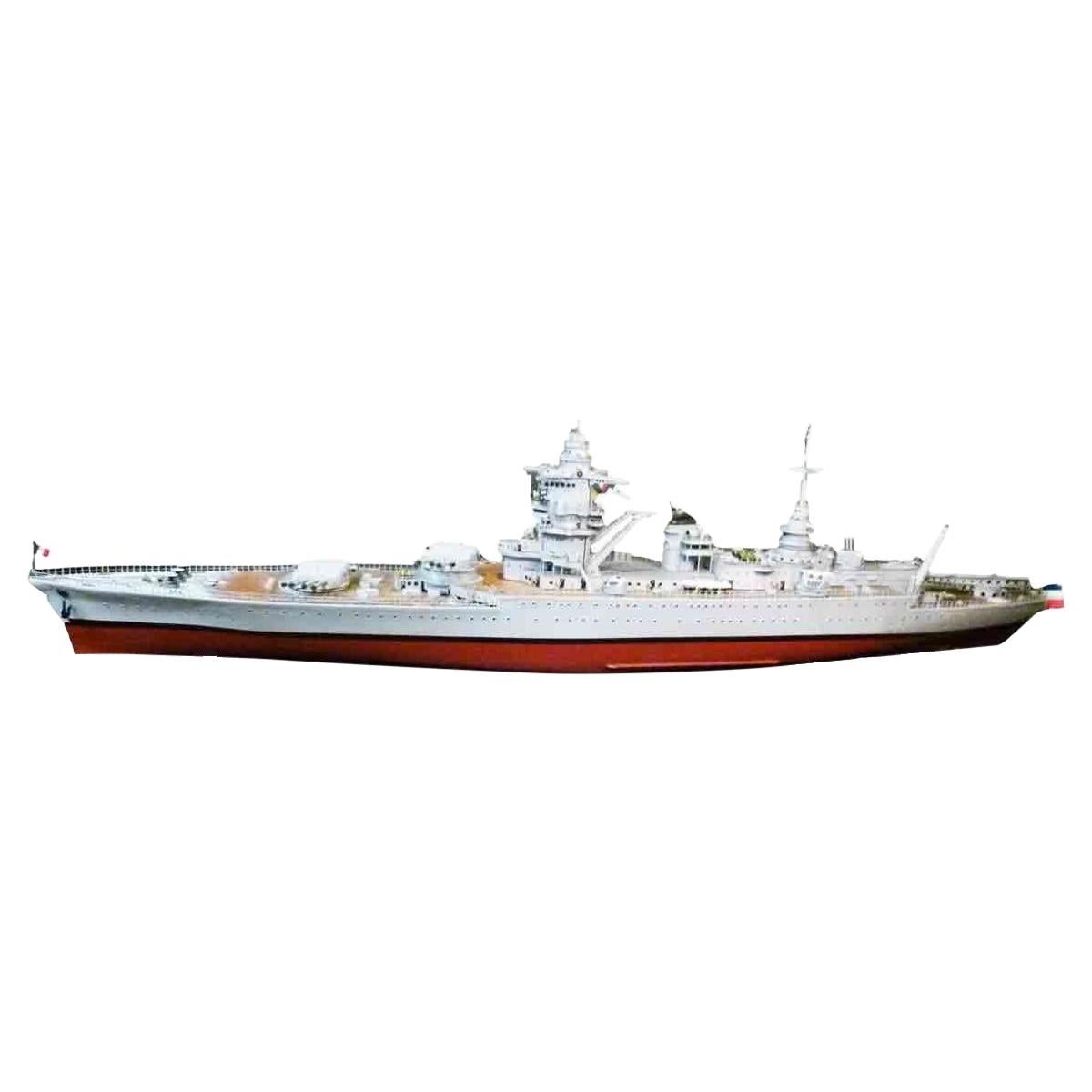 French Battleship Richelieu' Model at 1stDibs | richelieu battleship