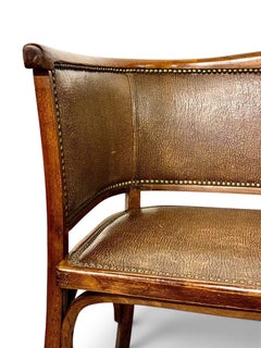 French Baumann Art Deco Bentwood Two-Seater Settee, circa 1920