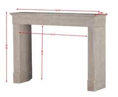 French Beach Sand Colour Fireplace Surround In Hard-Limestone Timeless Living