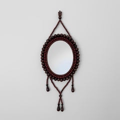 Miroir de boudoir en perles