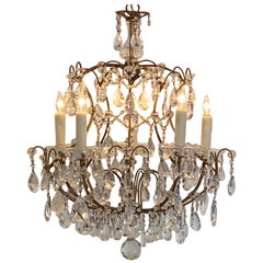 French Beaded Chandelier, 19th Century