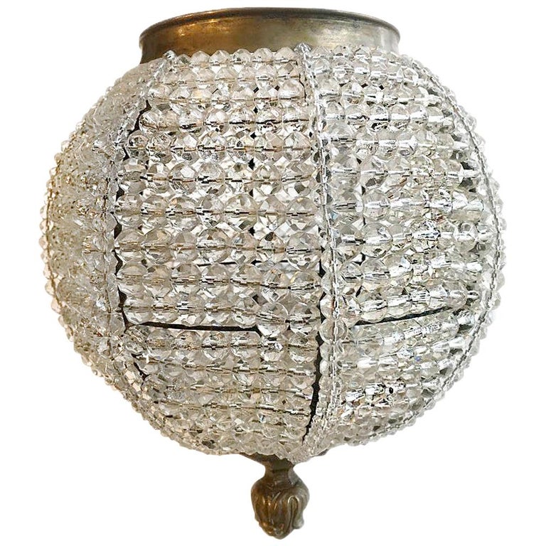French Beaded Crystal Light Fixture at 1stDibs light fixture in french