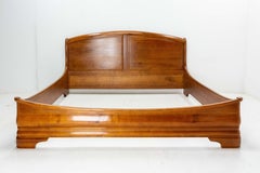 French Bed Alder Louis Philippe Revival US Queen UK King Size, circa 1980