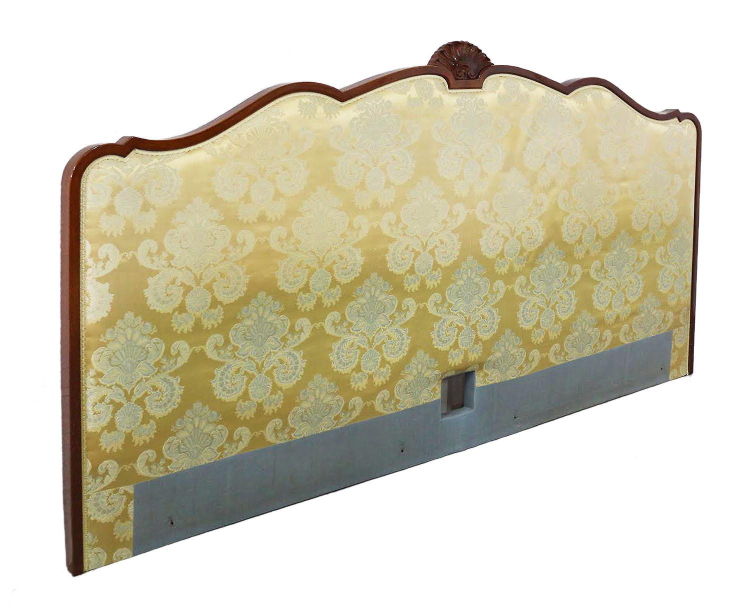 Mid-Century Modern French Headboard Super King to Customize Price Includes Recovering Louis Rev