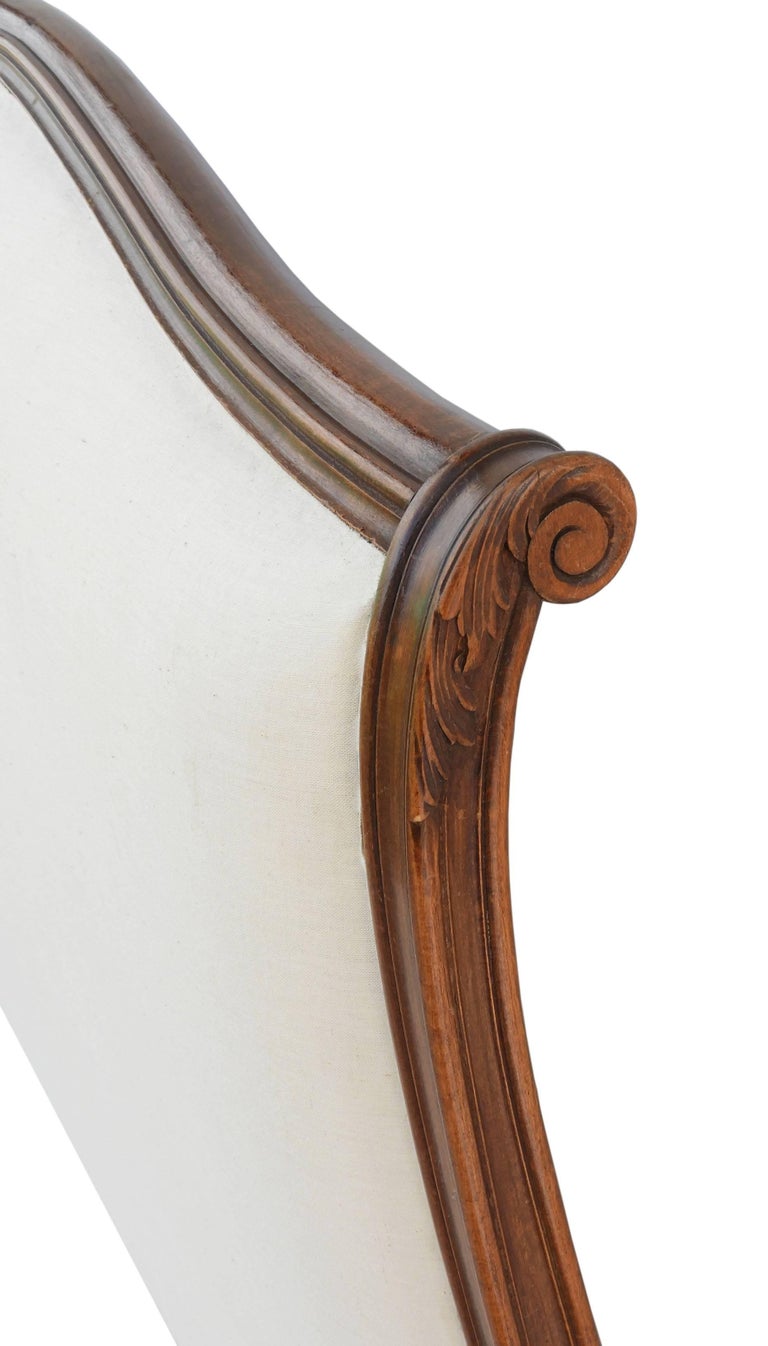 French Bed US Queen UK King Upholstered to Metis or Top Covers Scroll