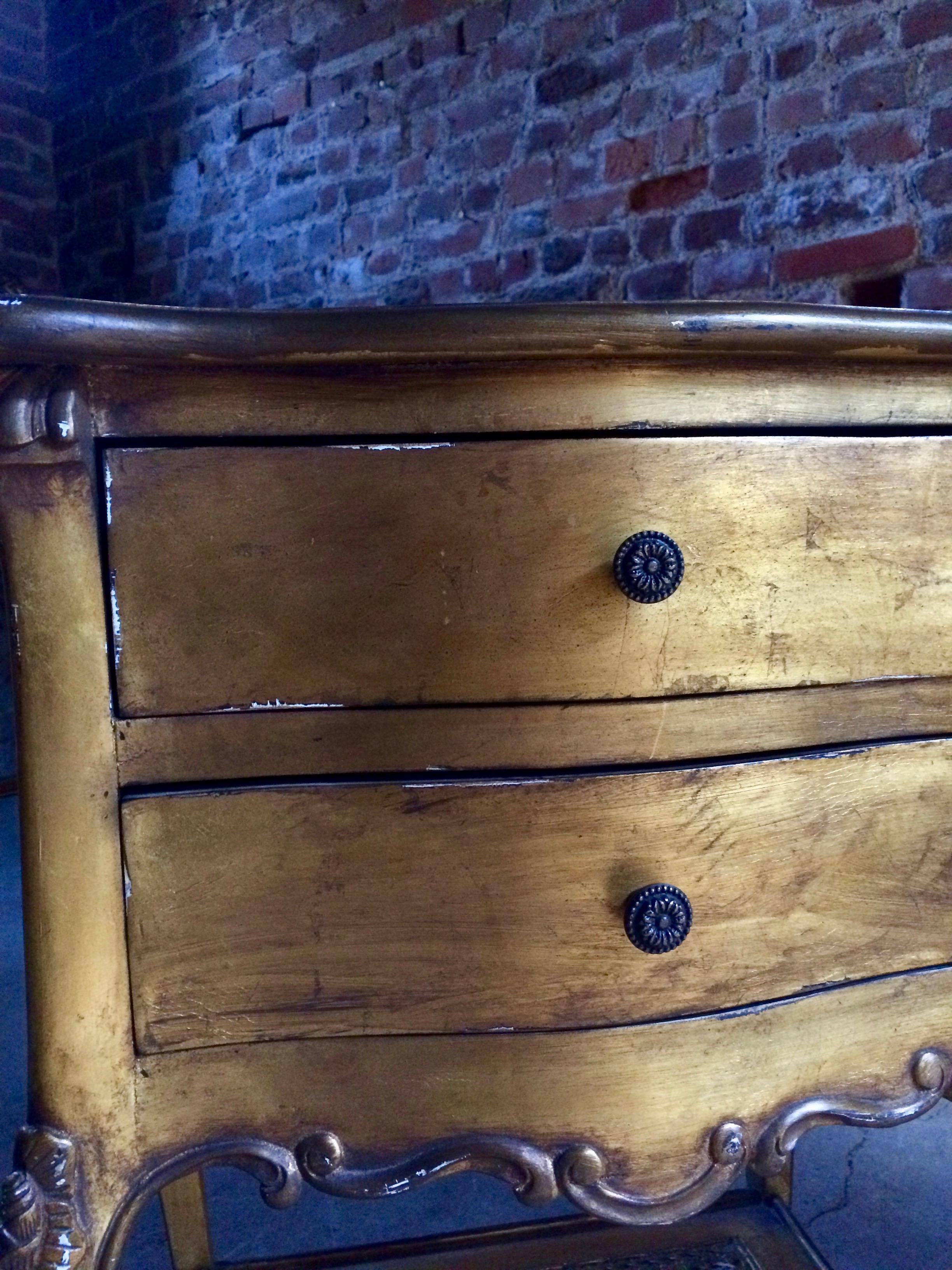 French Bedside Cabinets Nightstands Gilded Tables, 20th Century 2