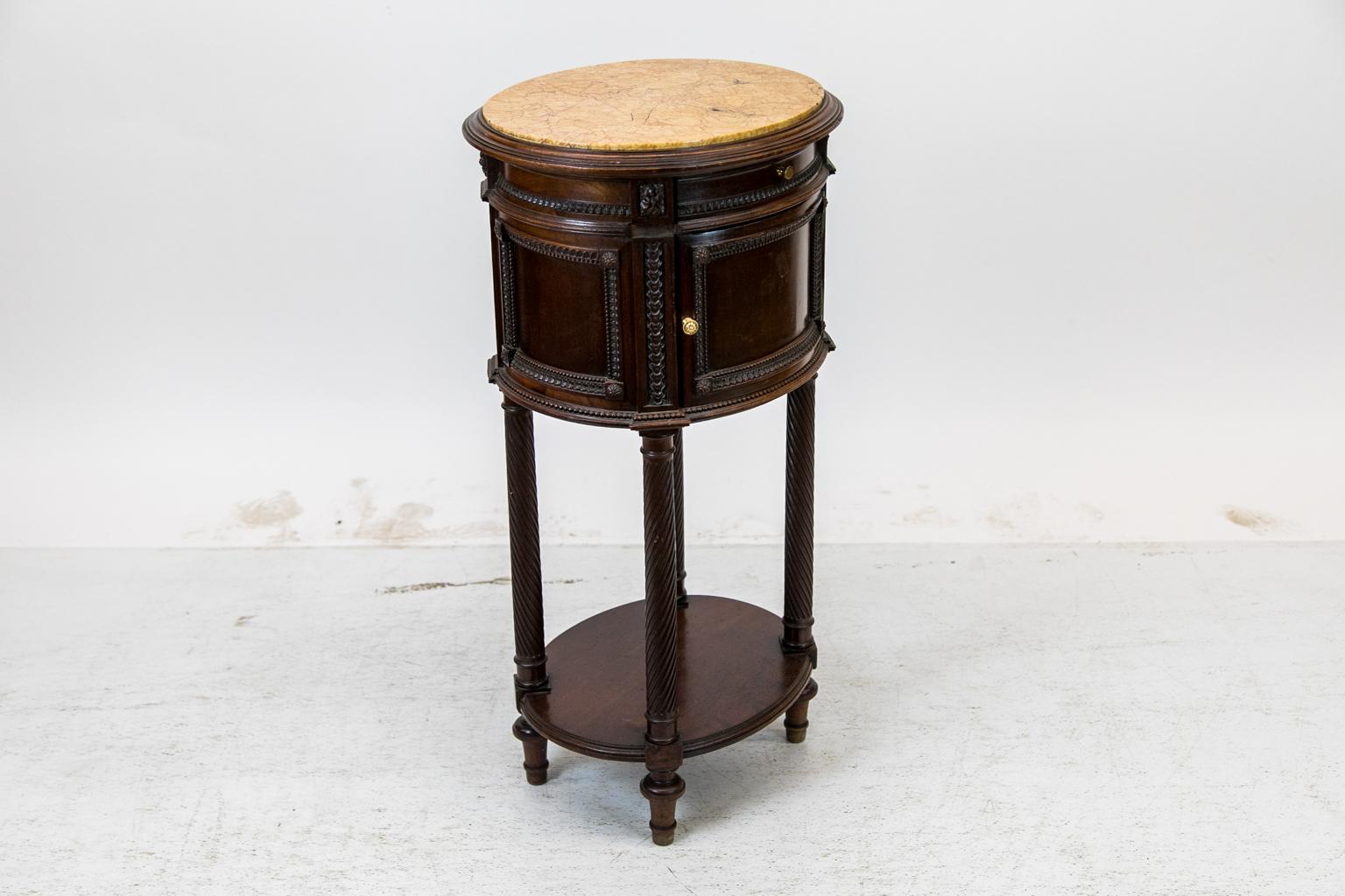 Brass French Bedside Commode/Table For Sale