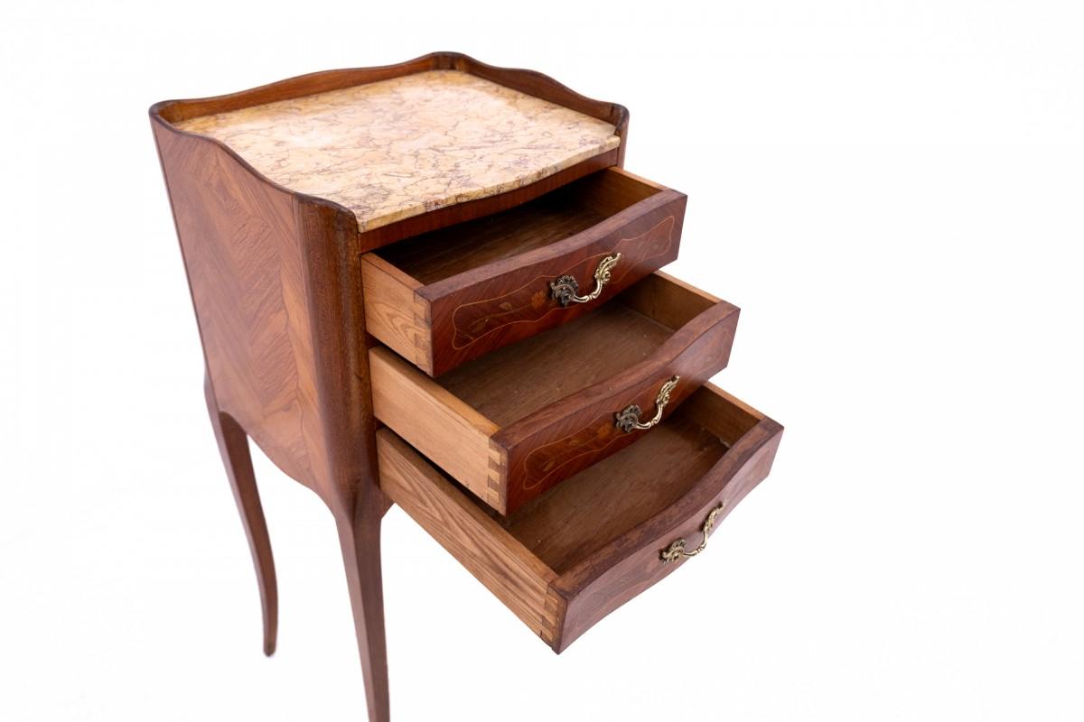 French bedside tables, circa 1920. 3