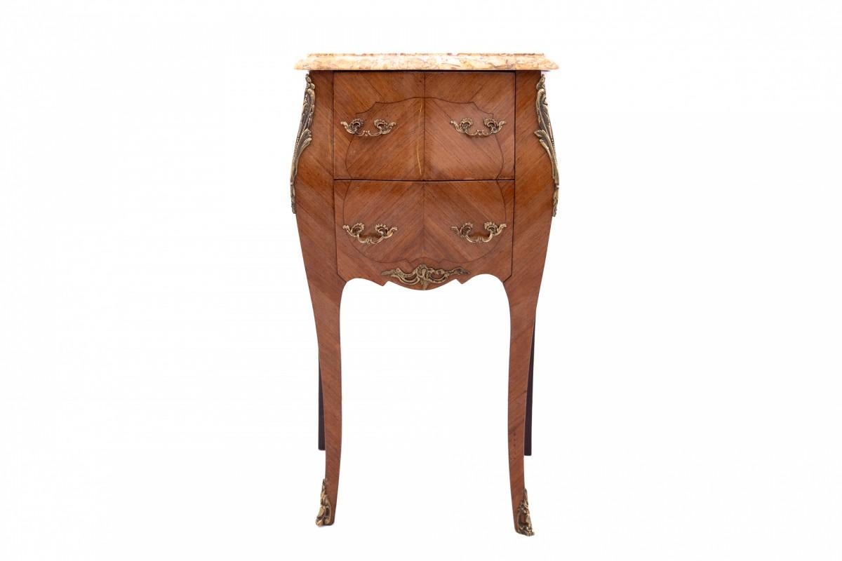 Early 20th Century French bedside tables from around 1920. For Sale
