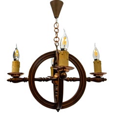 French Beech & Cooper Chandelier Ceiling Pendant, circa 1940