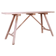 French Beech Trestle Table