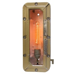 French Beige Vintage Industrial Cast Aluminum Sconces Wall Lights by Mapelec