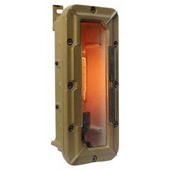 French Beige Vintage Industrial Cast Aluminum Sconces Wall Lights by Mapelec