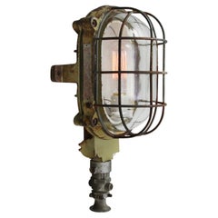 French Beige Retro Industrial Cast Iron Scone Wall Lights by Mapalec