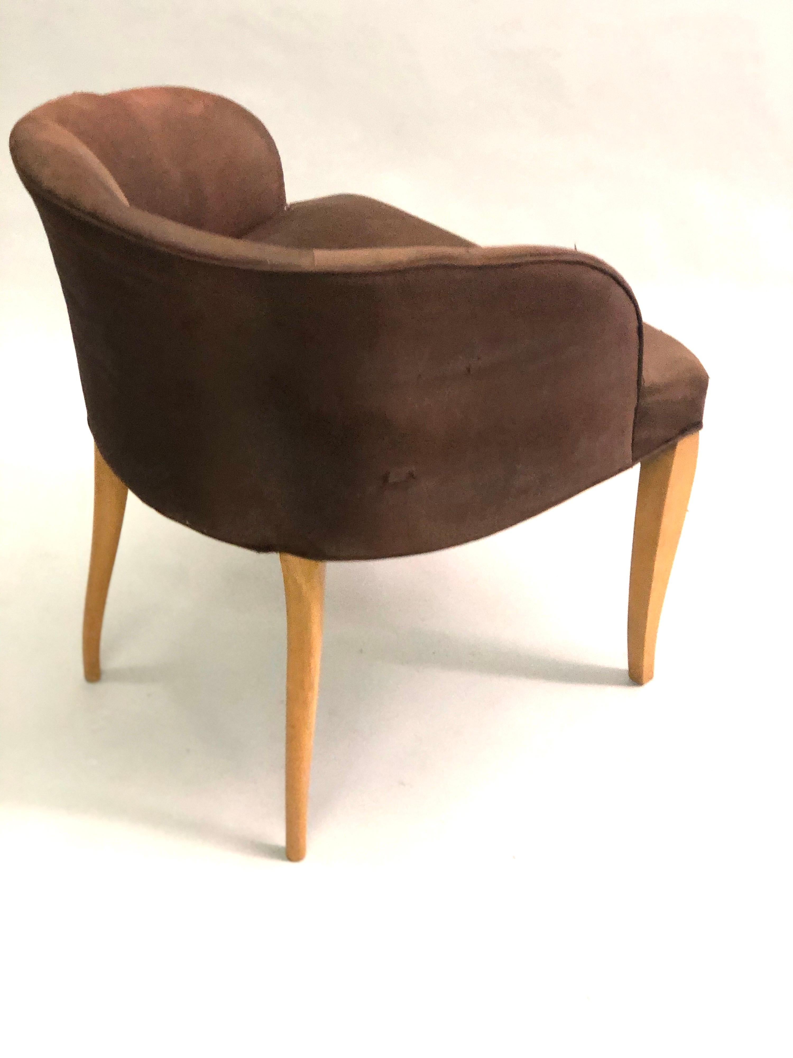 Van der Borcht Freres, 1925-1930 - Fauteuil de courtoisie Art déco français / belge en vente 1